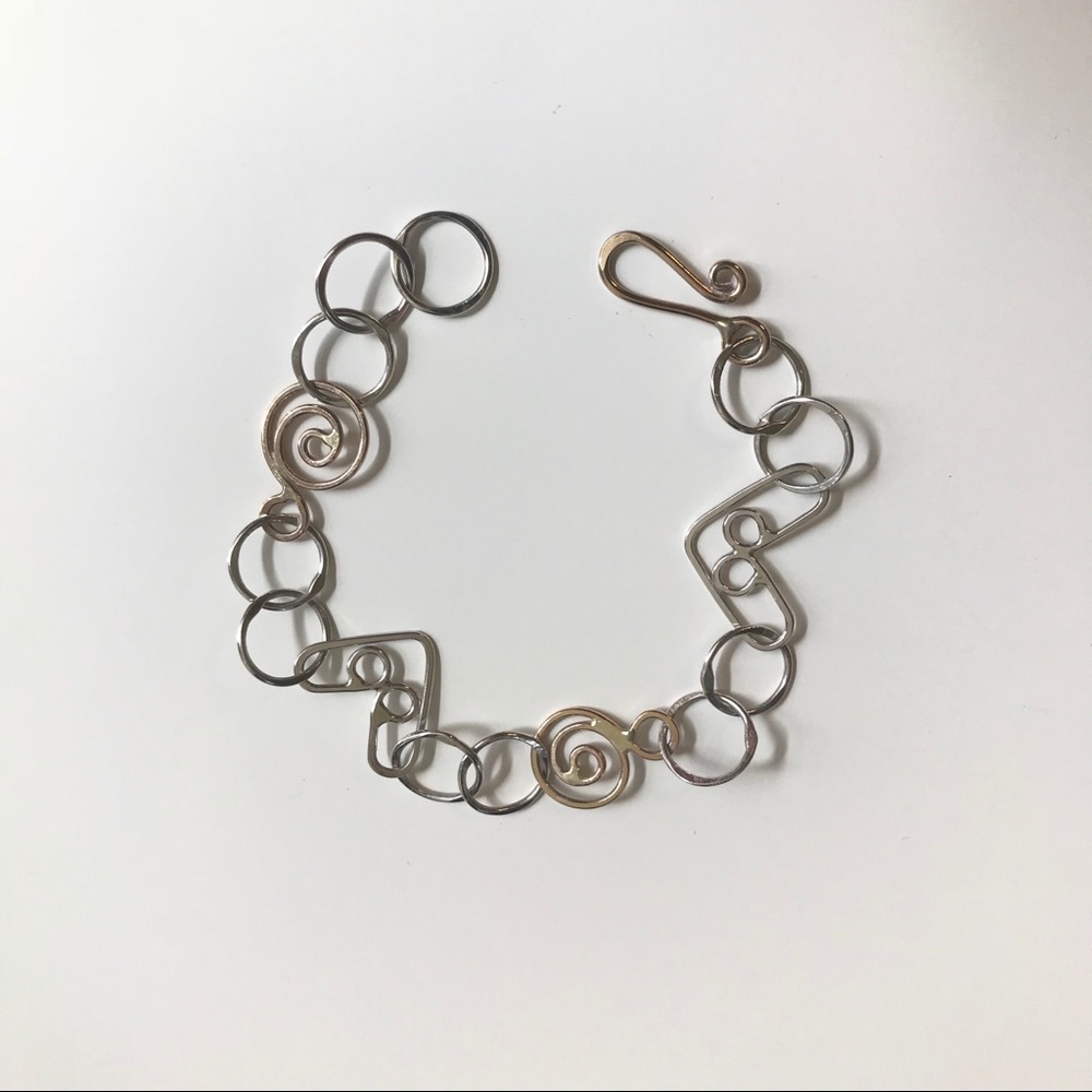 Jenni K. Abstract Heart Sterling Silver Bracelet